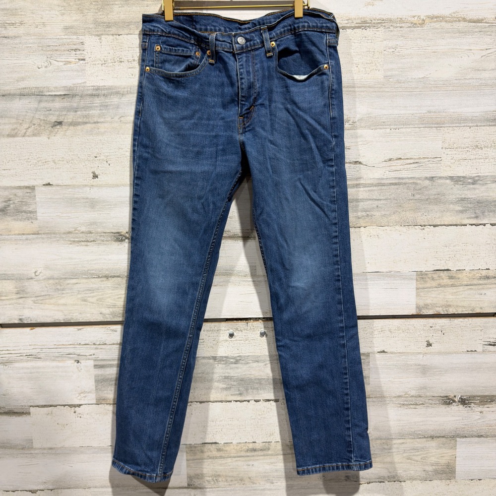 Levi 511 Slim Jeans Mens 34x30 Blue Denim Stretch Casual Americana EUC
